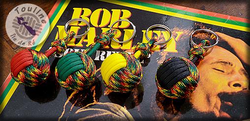 Porte clés Touline Bob Marley en paracorde