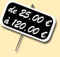 25€ à 100€